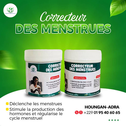 Correcteur des menstrues.               ⭐⭐⭐⭐⭐ 4.8